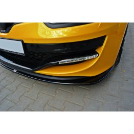 Накладка сплиттер на передний бампер на Renault Megane III RS